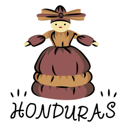 Ilustración de tusa doll honduras Diseño PNG Transparent PNG