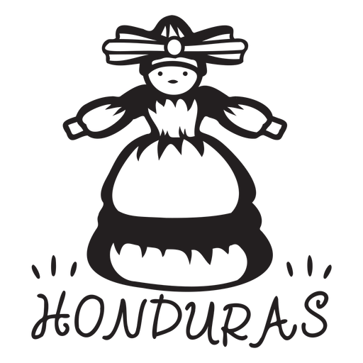 Tusa Puppe Honduras Schlaganfall PNG-Design