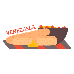 Piso de tequenos venezolanos Diseño PNG