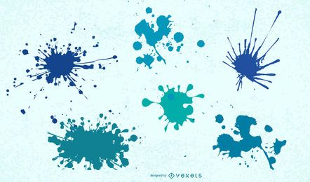 Super colourful splatter free vector