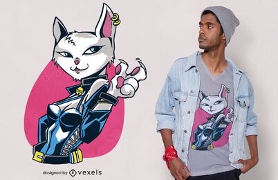 Cat claw t-shirt design