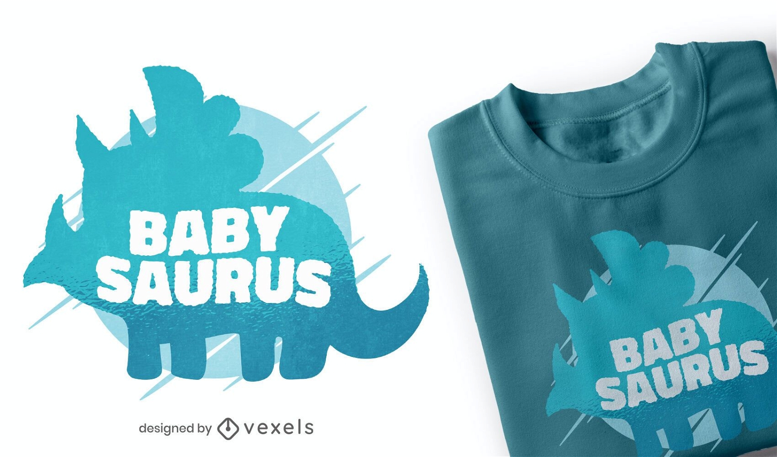 Diseño de camiseta baby saurus