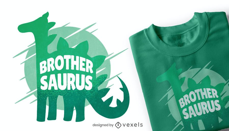 Brother saurus t-shirt design Brother saurus t-shirt design