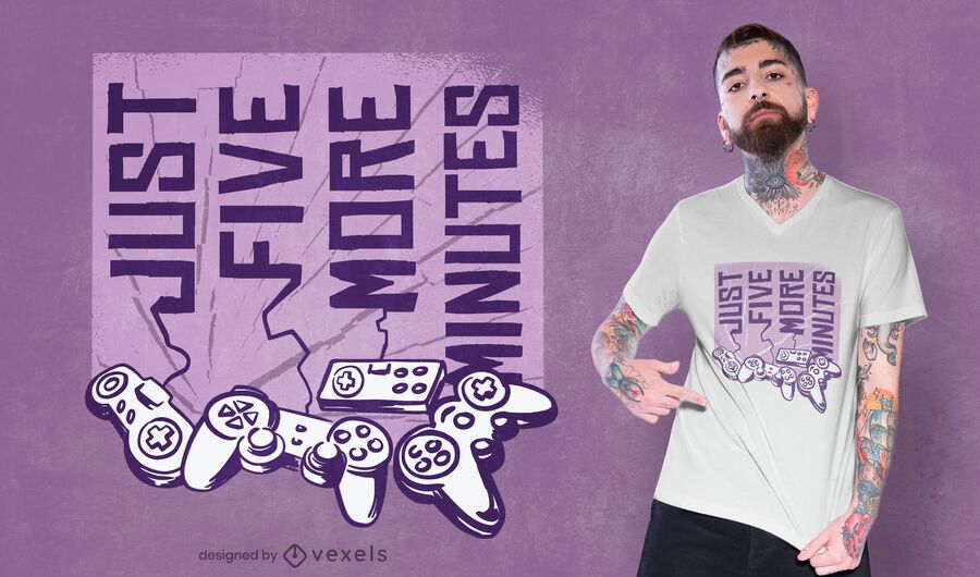 Solo cinco minutos más de diseño de camiseta. Solo cinco minutos más de diseño de camiseta.