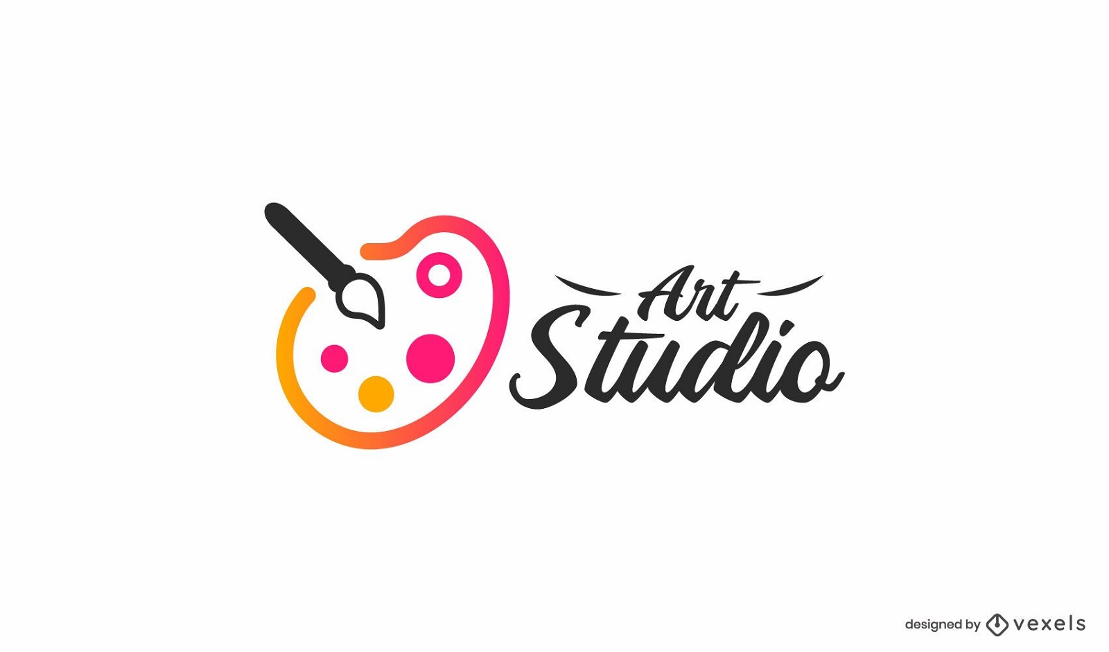 Art studio logo template