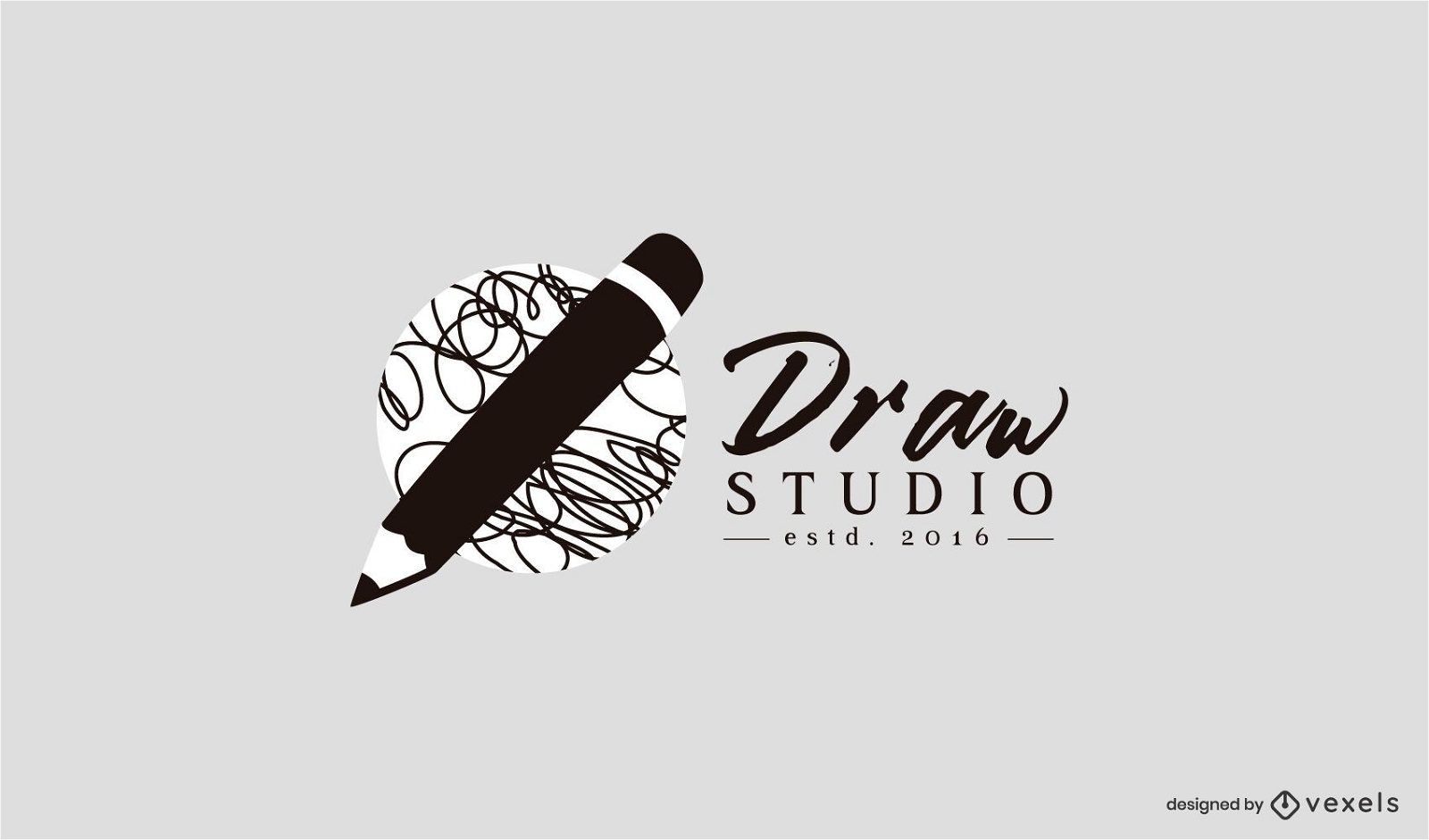 Dibujar plantilla de logotipo de estudio