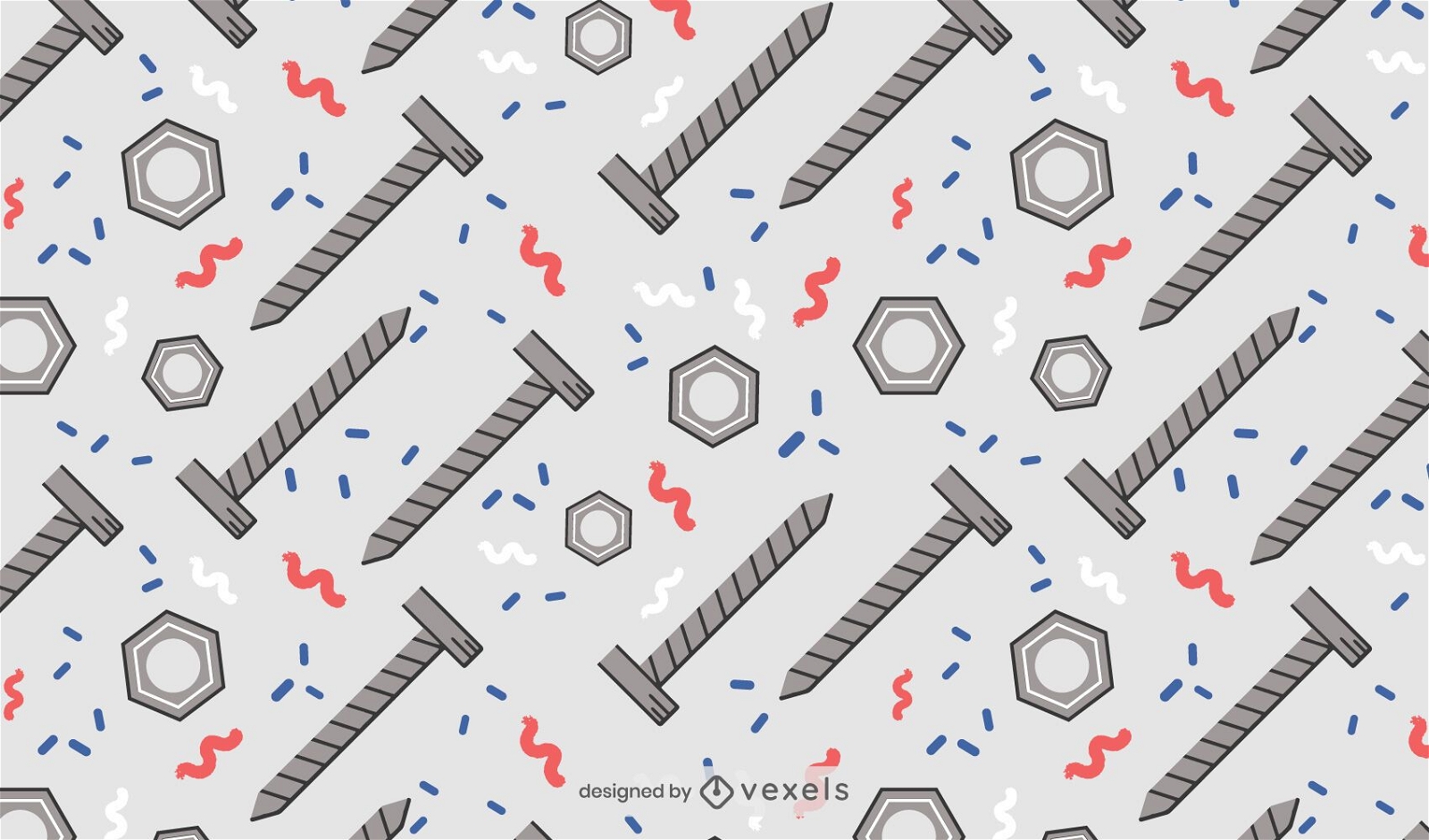 Nuts and bolts pattern design