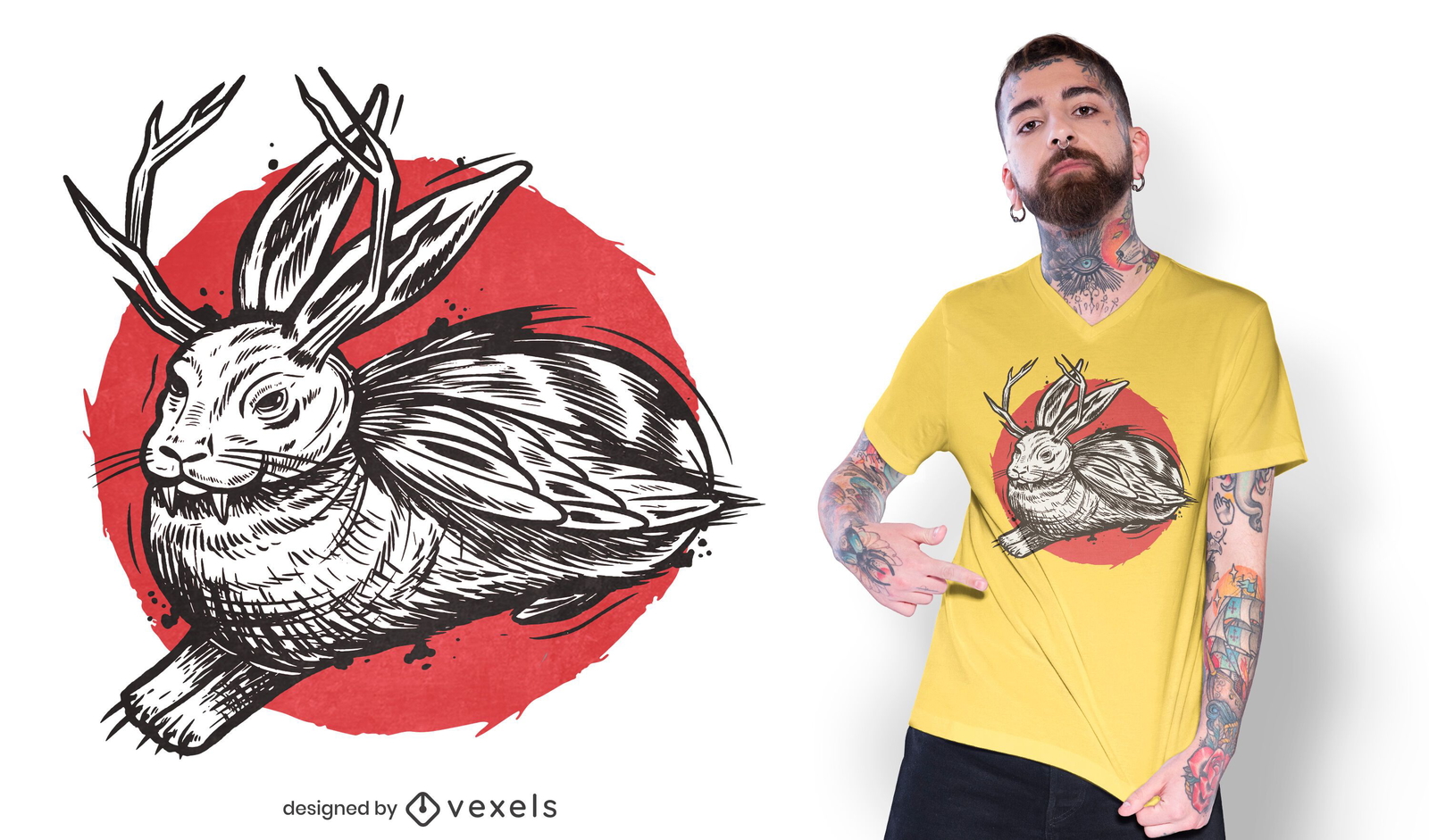 Design de camiseta Wolpertinger