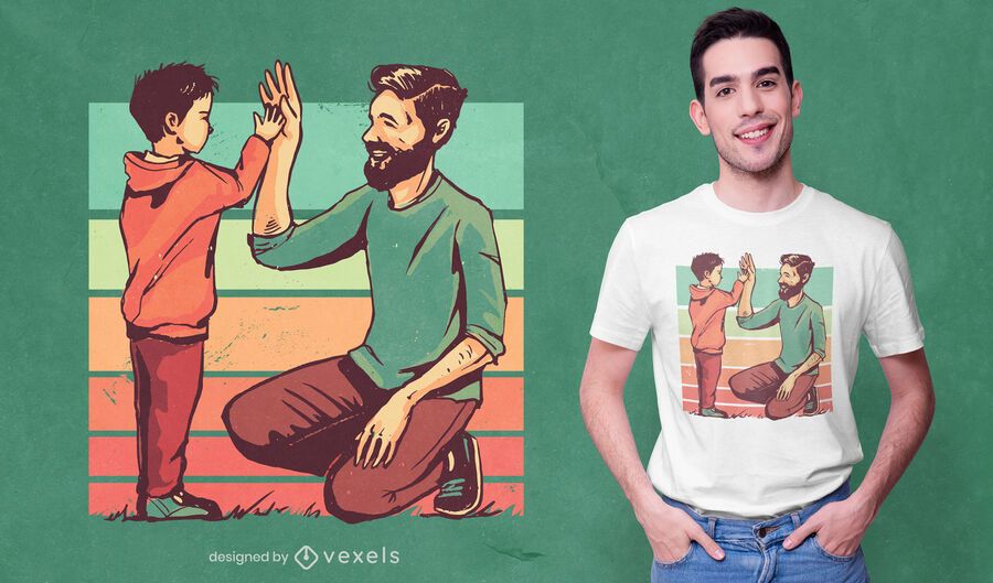 Father son retro t-shirt design Father son retro t-shirt design