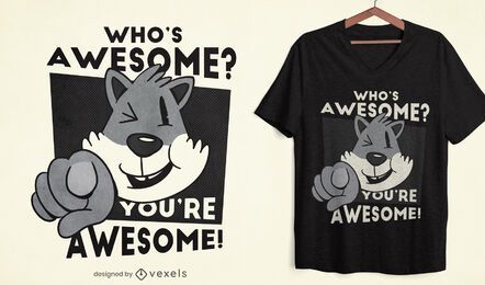 Whos Awesome t-shirt design Whos Awesome t-shirt design