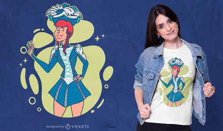 Diseño de camiseta Guard dancer