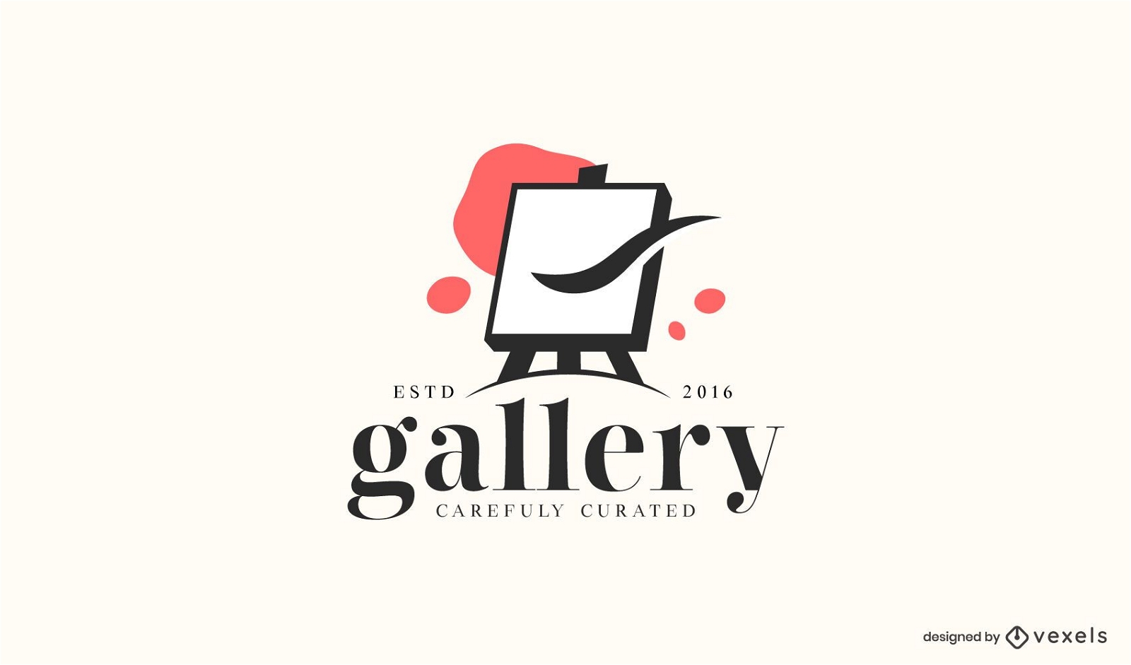 Art gallery logo template