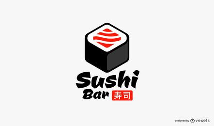 Modelo de logotipo de sushi bar