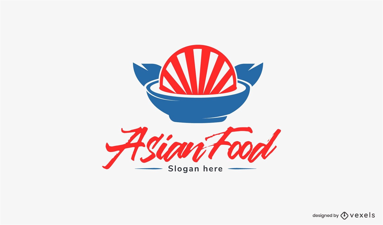 Plantilla de logotipo de comida asiática