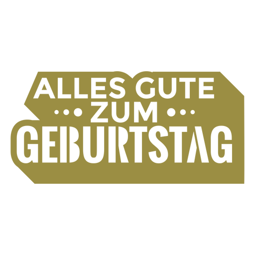 Alles gute zum geburtstag german lettering PNG Design