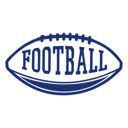 Emblema de bola de futebol americano Desenho PNG