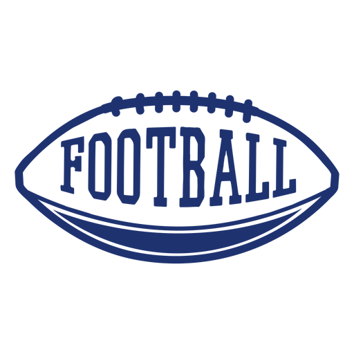 Emblema de bola de futebol americano