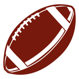 American football ball cut out PNG Design