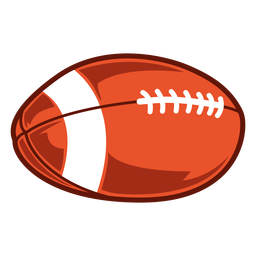 American football ball game illustration PNG Design