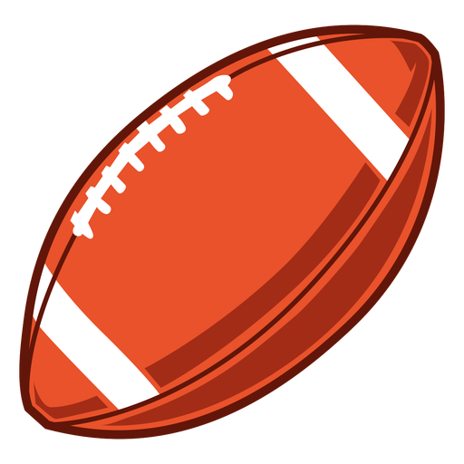 American Football Ball Illustration PNG-Design