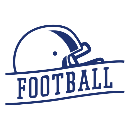 American Football Helm Abzeichen PNG-Design