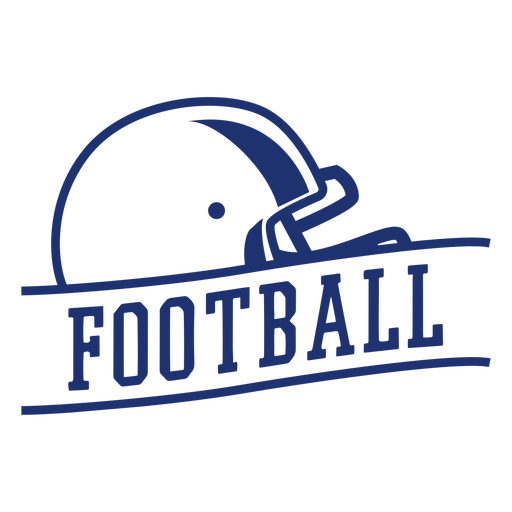 American football helmet badge PNG Design