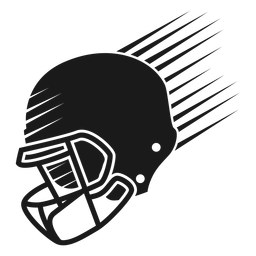 American football helmet cut out PNG Design