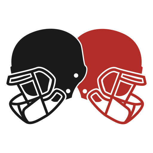 American Football Helme ausgeschnitten PNG-Design