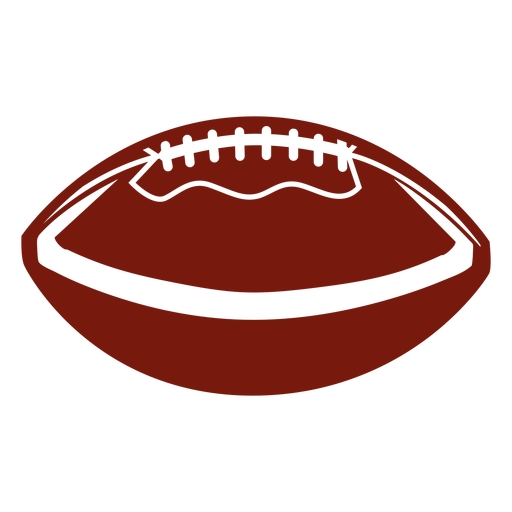 American Football horizontal ausgeschnitten PNG-Design