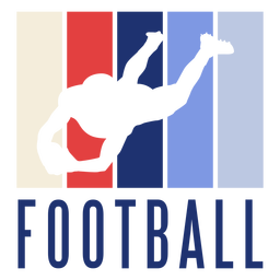 American Football Spieler Abzeichen PNG-Design