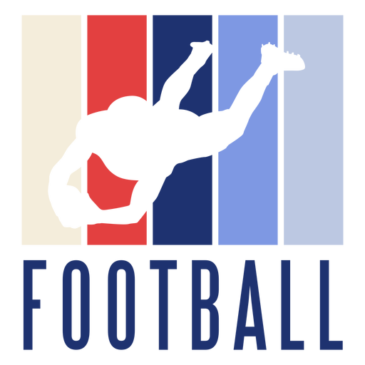 American Football Spieler Abzeichen PNG-Design