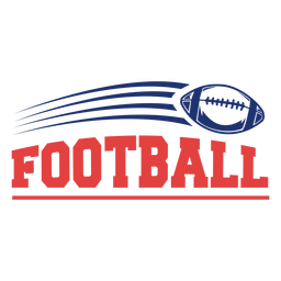 Insignia de deporte de fútbol americano Diseño PNG