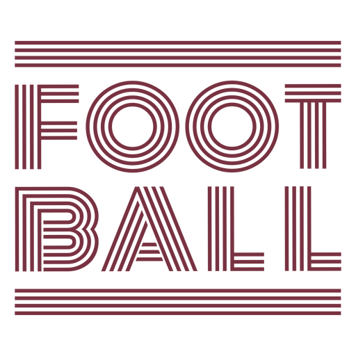 American Football Sport Schriftzug PNG-Design