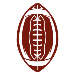 American football standing cut out PNG Design