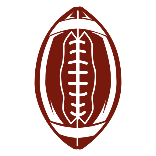 American football standing cut out