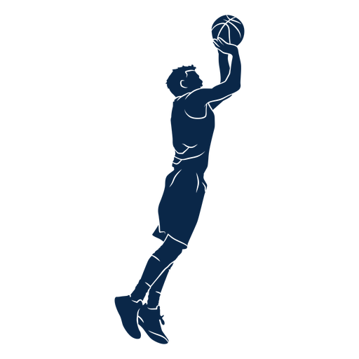 Basketballspieler schießen ausgeschnitten PNG-Design