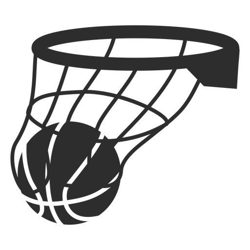Basketballballkorb ausgeschnitten PNG-Design