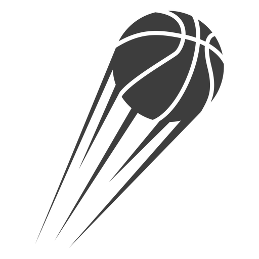 Bola de basquete cortada Desenho PNG
