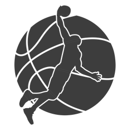 Jogador de basquete cortado Desenho PNG