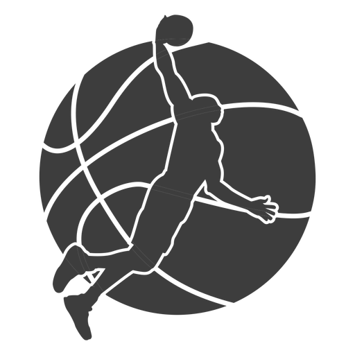 Jogador de basquete cortado Desenho PNG