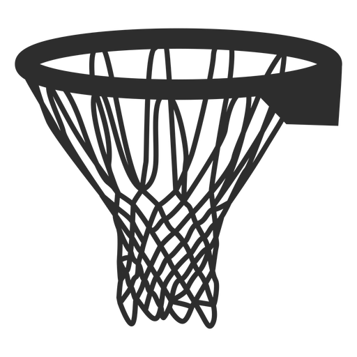 Basketballkorb Schlaganfall Basketball PNG-Design