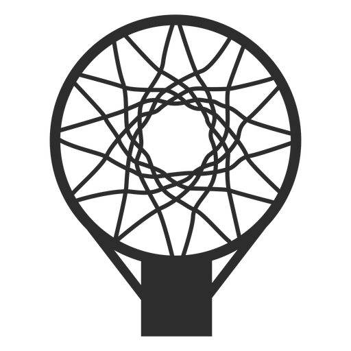 Basketball basket up stroke PNG Design