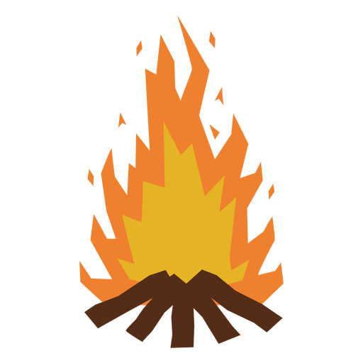 Fogueira em chamas Desenho PNG