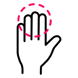 Handschlag über das Bewusstsein für Brustkrebs PNG-Design