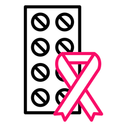 Píldoras de concienciación sobre el cáncer de mama Diseño PNG