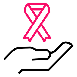 Brustkrebs-Bewusstseinsbandstrich PNG-Design
