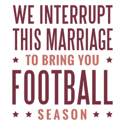 Bring you football season lettering PNG Design
