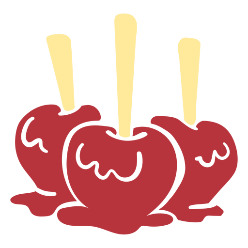 Caramel apples flat - Transparent PNG & SVG vector file