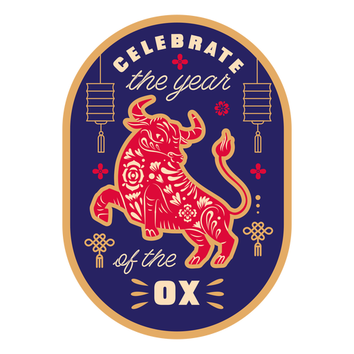 Celebrate the year of the ox badge