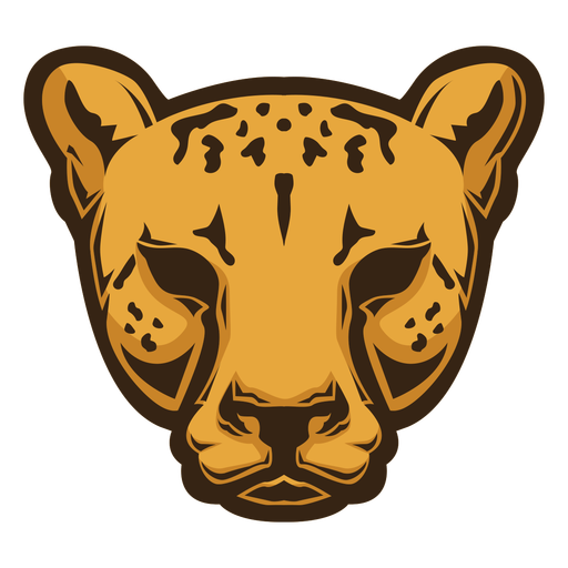 Cheetah head logo PNG Design